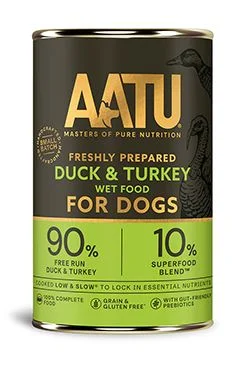 AATU Dog Duck&Turkey konz Gramáž 400g