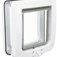 Puerta para gato plástico 4P 20x22cm blanca TR