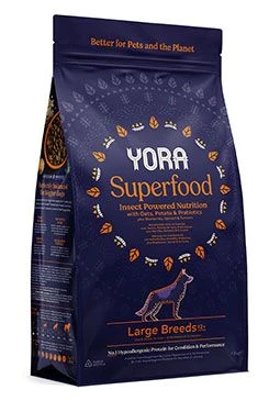 YORA Dog z hmyzu Superfood Large Breeds Gramáž 1,5kg, Stáří kočky Adult