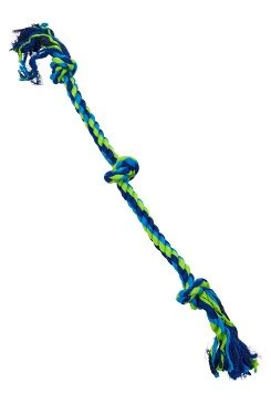 Juguete para perro BUSTER Dent. Rope 3 nudos azul lima XL Rozměr 91cm