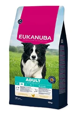 Eukanuba Dog Medium rich in fresh Chicken Gramáž 15kg, Stáří Adult