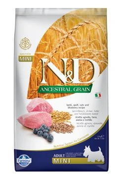 N&D LG DOG Mini Lamb & Blueberry Gramáž 2,5kg, Stáří Adult