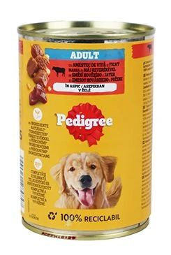 Pedigree konz. Can hovězí v želé Gramáž 400g, Stáří Adult