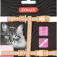 Arnés para gato SHINY nylon naranja