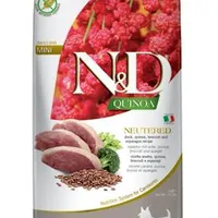 N&D Quinoa DOG Neutered Duck & Broccoli & Asp. Mini Gramáž 2,5kg