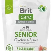 Brit Care Dog Sustainable Gramáž 1kg, Stáří Senior
