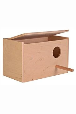 Nido de madera para periquitos 21x13x12cm TR