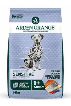 Arden Grange Dog GF Sen. Oc. White Fish&Potato 14 kg Stáří Adult