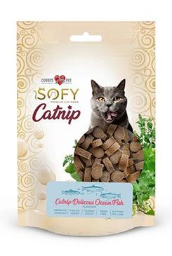 Cat SOFY Catnip Delicious Ocean Fish Treat Gramáž 50g