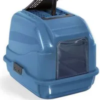 WC kočka kryté recykl. plast s filtrem a lopat modrá