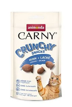 Kočka CARNY poch. Crunchy kuře losos Gramáž 50g
