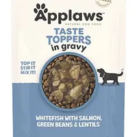 Dog Pouch Toppers Gravy White Fish and Salmon Gramáž 85g