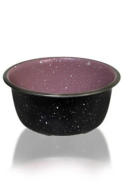 Stainless Steel Bowl Camping Belly Heavy Premium Pink Black Objem 0,85l