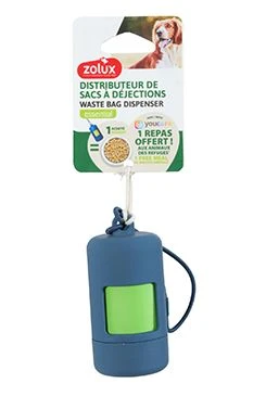 Dispensador de bolsas para excrementos azul oscuro YC