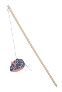 ETHICAT FLORAL cat teaser wand with catnip mouse
