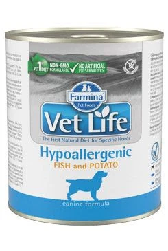 Vet Life Natural DOG konz. Hypoaller Fish&Potato Gramáž 300g