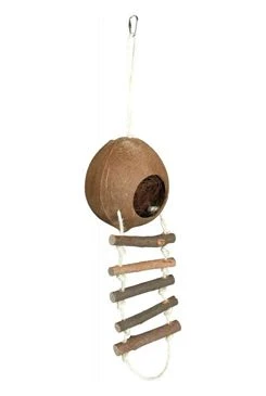 Casita de coco para hámsters con escalera 13x56cm TR