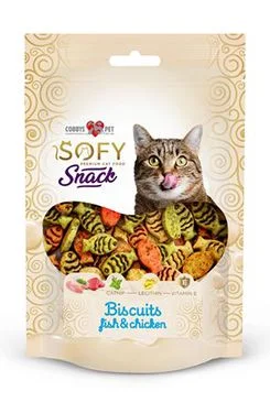 AIKO Pochoutka Cat SOFY Snack Bisciut Fish&Chicken Gramáž 50g