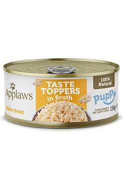 Dog can Toppers Puppy Broth chicken breast Gramáž 156g