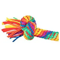 Juguete perro Mordedor mancuerna 2 nudos multicolor TR Rozměr 30cm