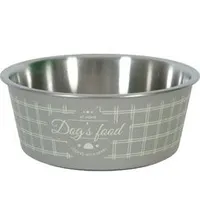 Comedero de acero inoxidable para perros FOOD DOG marrón Objem 400ml