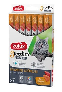 Snack para gato SWEETIES atún y salmón Počet 7ks