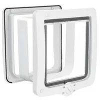 Gatera gato XL plástico 4P con túnel 24x28cm blanca TR