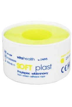 Náplast SOFTplast VitaHealth netkaná bílá 2 5cmx 5m