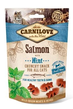 Cat Crunchy Snack Salmon&Mint Gramáž 50g