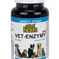 Natural Factors Nutritional Products Ltd Vet Enzymy 90tablet podpora hojení záněty otoky