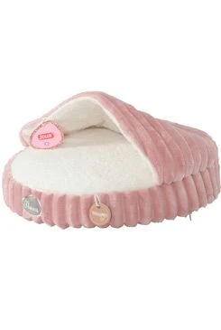 NAOMI Quilted Hooded Cat Bed Pink