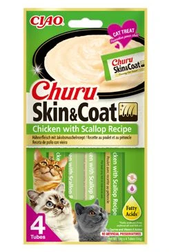 Cat Skin&Coat Chicken with Scallop Recipe 4x14g