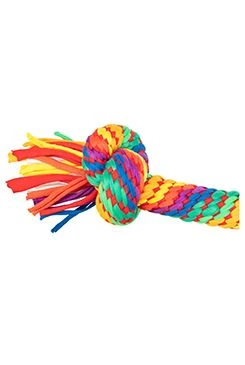 Juguete perro Mordedor mancuerna 2 nudos multicolor TR Rozměr 30cm