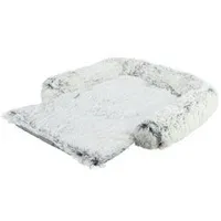 HARVEY Dog Bed with Furniture Protection 70x90cm White Black TR