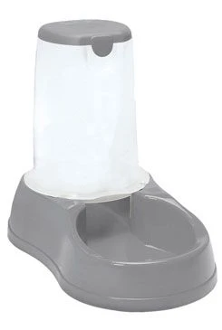 Comedero antideslizante con dispensador de pienso, gris Gramáž 1,5kg