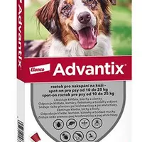 Advantix Spot on pro psy 10 Gramáž 25kg, Objem 5ml, Počet 1x2