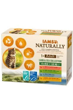 Cat Naturally sobre Land&Sea in gravy 12x85g Stáří Adult