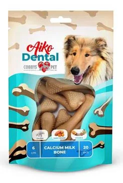 AIKO Pochoutka Dental Calcium Milk Bone Gramáž 170g, Počet 20ks, Rozměr 6cm