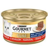 Purina Gourmet Gold konz. kočka pašt. jemná s hovězím Gramáž 85g