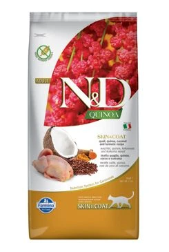 N&D Quinoa CAT Skin & Coat Quail & Coconut Gramáž 5kg