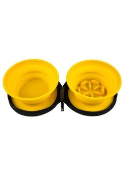 Kiwi Walker SLOWFEEDER Travel Double Bowl Orange Objem 700ml