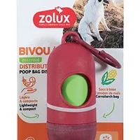 Dispensador de bolsas para excrementos BIVOUAK rojo