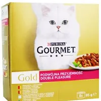 Gourmet Gold lata gato trozos al vapor y a la parrilla pack 8x85g
