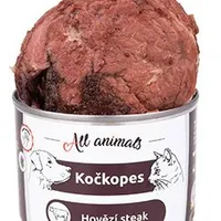 All Animals kočkopes konz. Steak z hovězí sval Gramáž 200g