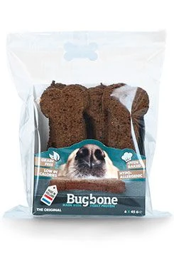 Dog Treat Large Bone with Insects 6x45g