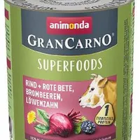 perro GRANCARNO lata Superfoods ternera Gramáž 800g
