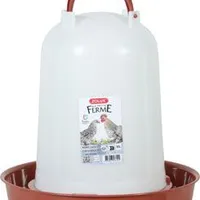 Žlab pitný pro drůbež červená Objem 3l