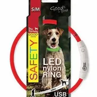 Light-up USB collar red Počet 1ks, Rozměr 45cm