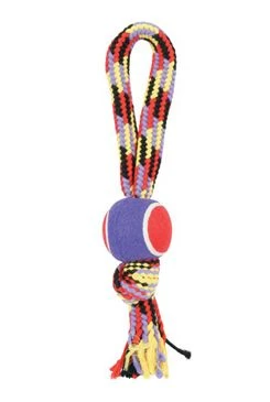 Dog Toy TENNIS BALL ROPE – ball with rope Rozměr 40cm