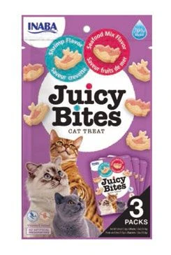 Cat Juicy Bites Shrimp & Seafood Flavor 3x11 Gramáž 3g